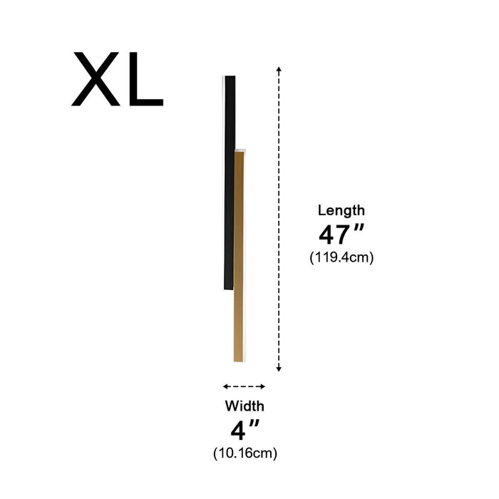 Nordic Minimalist Double Long Strip LED Wall Lamp - Modern Interior Lighting for Living Room, Bedroom, Aisle