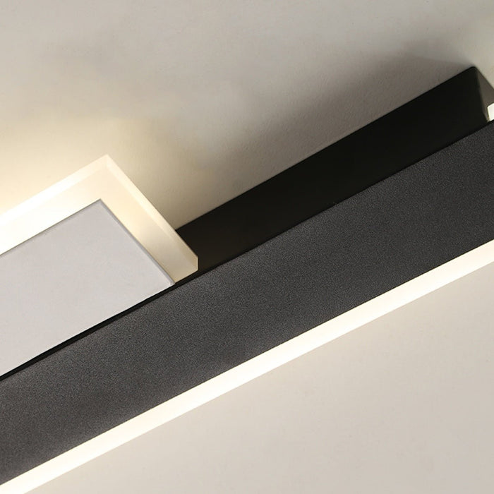 Nordic Minimalist Double Long Strip LED Wall Lamp - Modern Interior Lighting for Living Room, Bedroom, Aisle
