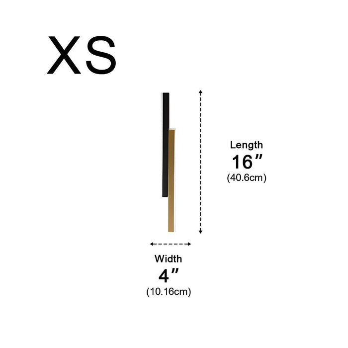 Nordic Minimalist Double Long Strip LED Wall Lamp - Modern Interior Lighting for Living Room, Bedroom, Aisle