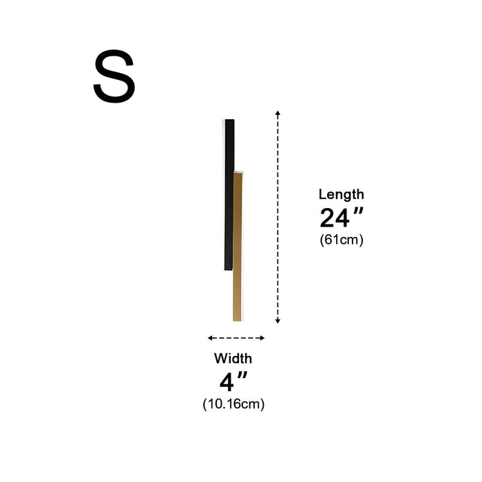 Nordic Minimalist Double Long Strip LED Wall Lamp - Modern Interior Lighting for Living Room, Bedroom, Aisle