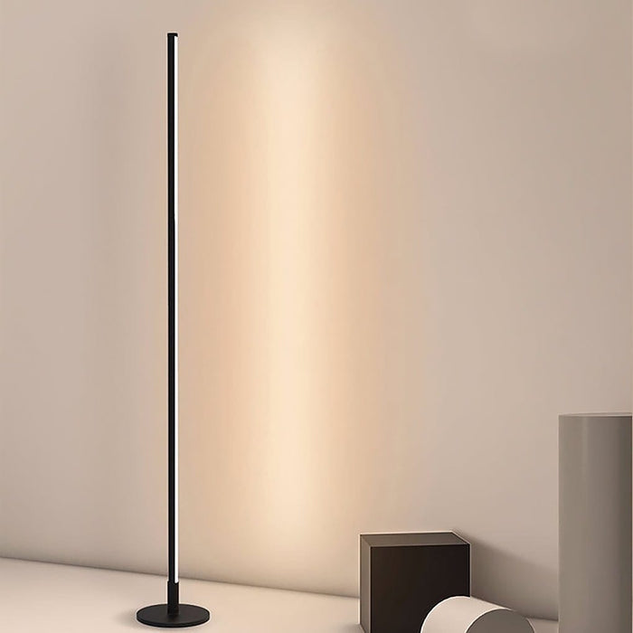 Minimalist 59 inches Aluminum Strip Floor Lamp 3 Step Dimming  LED Standing Light