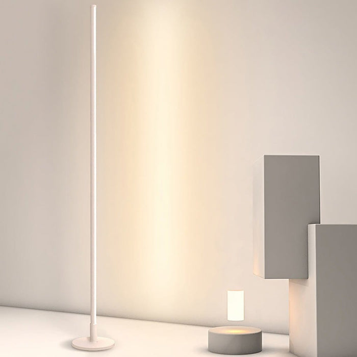 Minimalist 59 inches Aluminum Strip Floor Lamp 3 Step Dimming  LED Standing Light