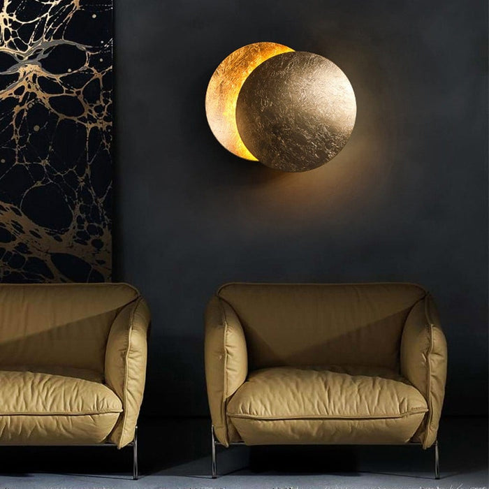 Nordic Minimalist Unique Rotatable Moon-like Design LED Wall Lamp for Bedside Aisle Stairs