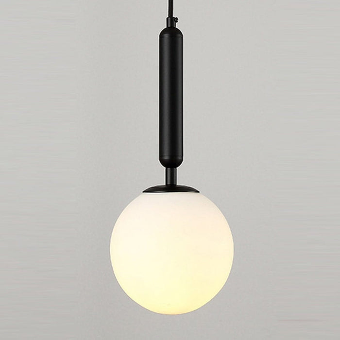 Nordic Minimalist Water Pattern Glass LED Pendant Light for Bedroom Bedside Bar