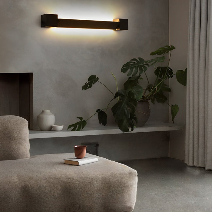 Nordic Ultra-thin Long Strip LED Rotatable Wall Light - Bedside / Background Lighting, Modern Minimalist Fixture
