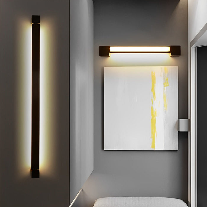 Nordic Ultra-thin Long Strip LED Rotatable Wall Light - Bedside / Background Lighting, Modern Minimalist Fixture