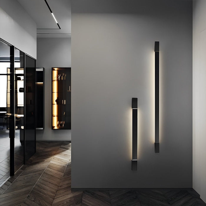 Nordic Ultra-thin Long Strip LED Rotatable Wall Light - Bedside / Background Lighting, Modern Minimalist Fixture