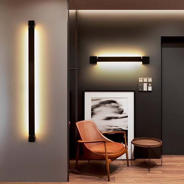 Nordic Ultra-thin Long Strip LED Rotatable Wall Light - Bedside / Background Lighting, Modern Minimalist Fixture
