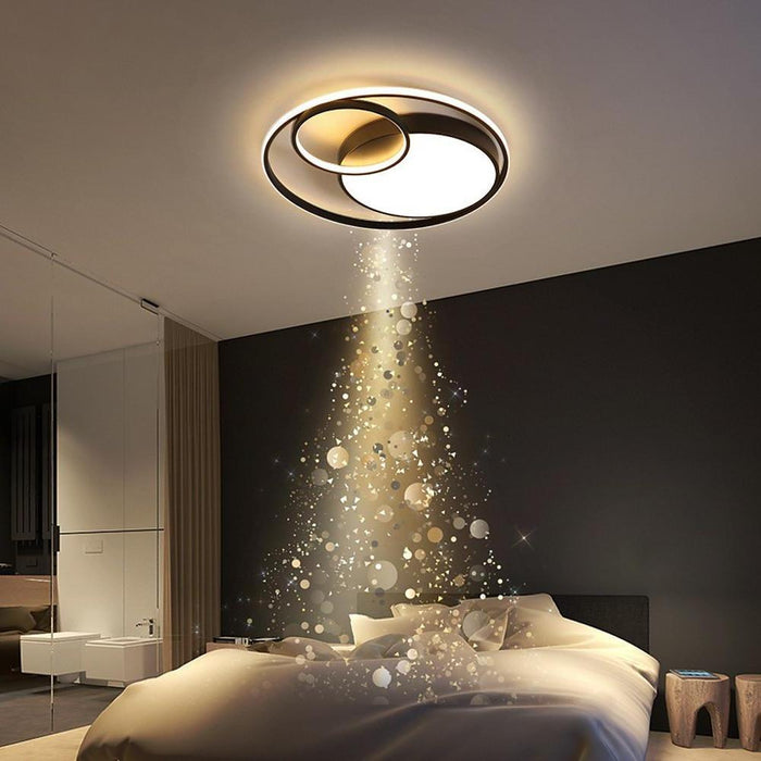 3 Circles LED Modern Flush Mount Lighting Bedroom Ceiling Lights