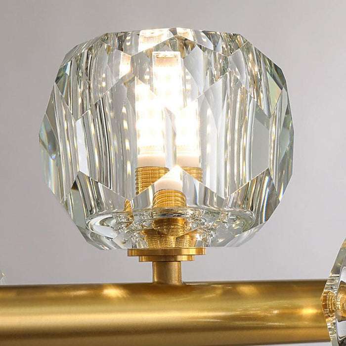 Metal Crystal Flush Mount Ceiling Light Globe Cluster LED Light
