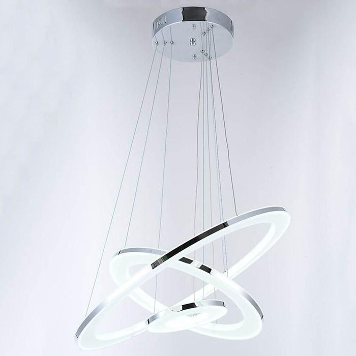 24'' LED Adjustable Modern Chandeliers Pendant Light Hanging Ceiling Lights