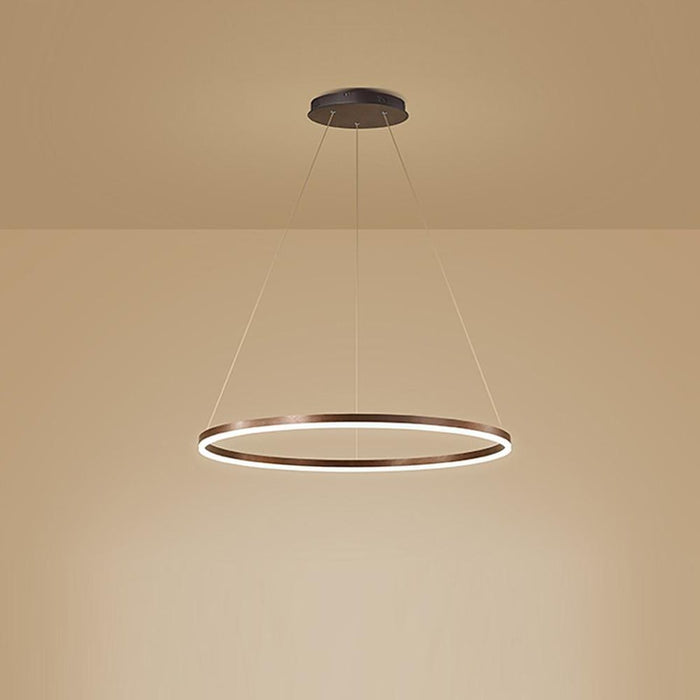 Circle LED Modern Chandelier Pendant Light Hanging Lamp Island Lights