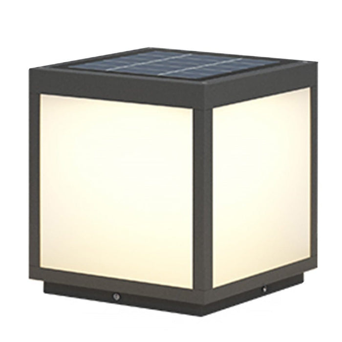 Outdoor Courtyard Waterproof LED Solar Pillar Lights Landscape Lighting