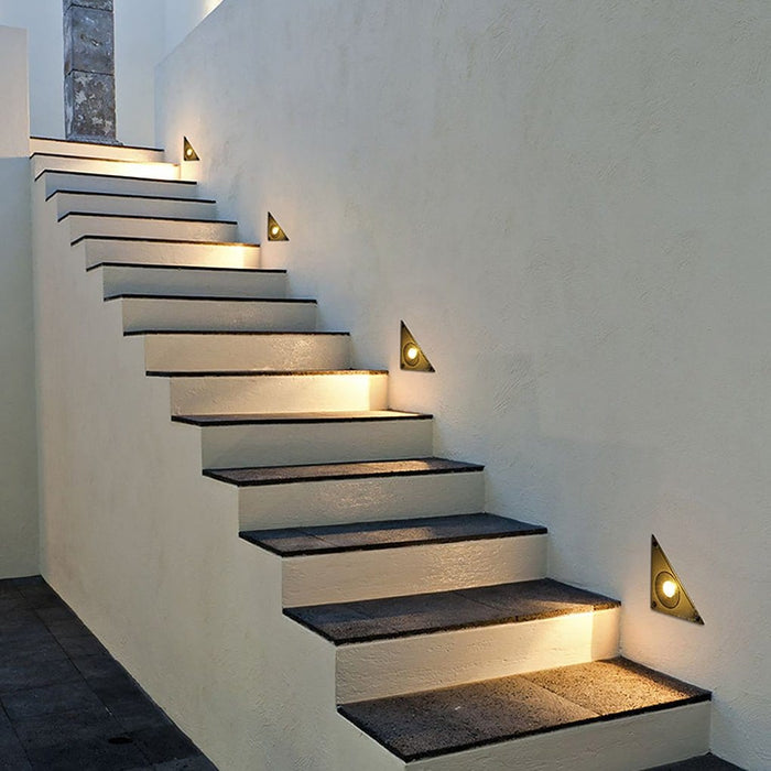 Outdoor LED Embedded Steps Stairs Lights Waterproof for Courtyard Lawn Garden