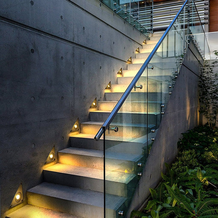 Outdoor LED Embedded Steps Stairs Lights Waterproof for Courtyard Lawn Garden
