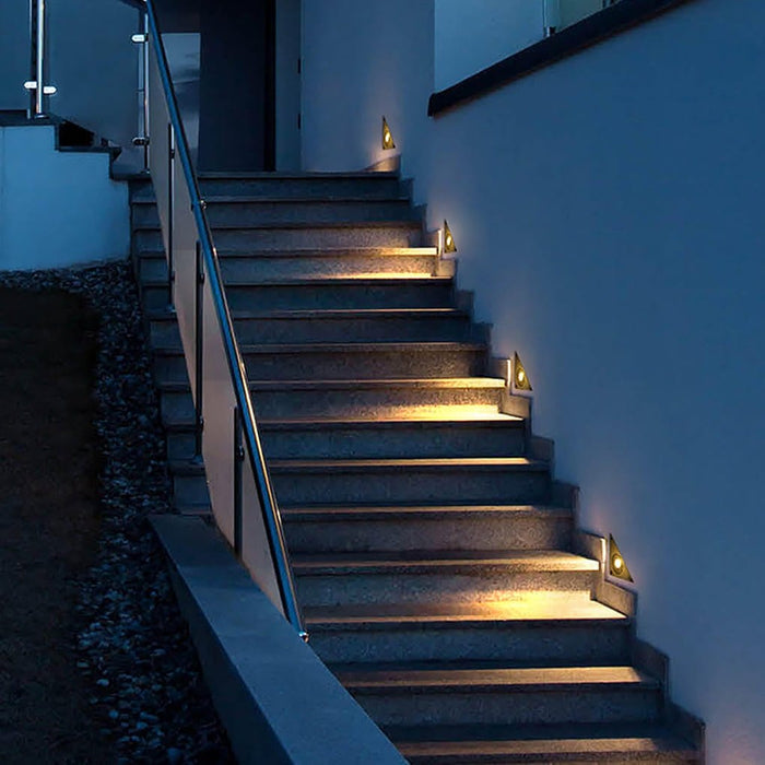 Outdoor LED Embedded Steps Stairs Lights Waterproof for Courtyard Lawn Garden