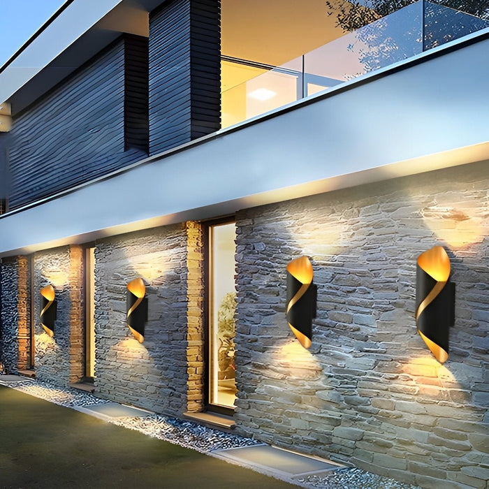 Outdoor LED Wall Sconce - Modern Waterproof Design - Exterior Lighting Fixture