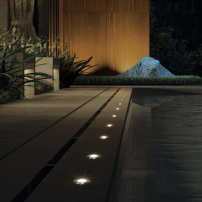 Outdoor LED Waterproof Embedded Ground Lights for Courtyard Lawn Garden
