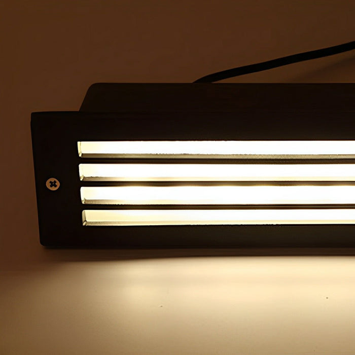 Recessed Stairway Wall Light - Outdoor LED Step Lighting, Minimalist Design, Pathway Illumination