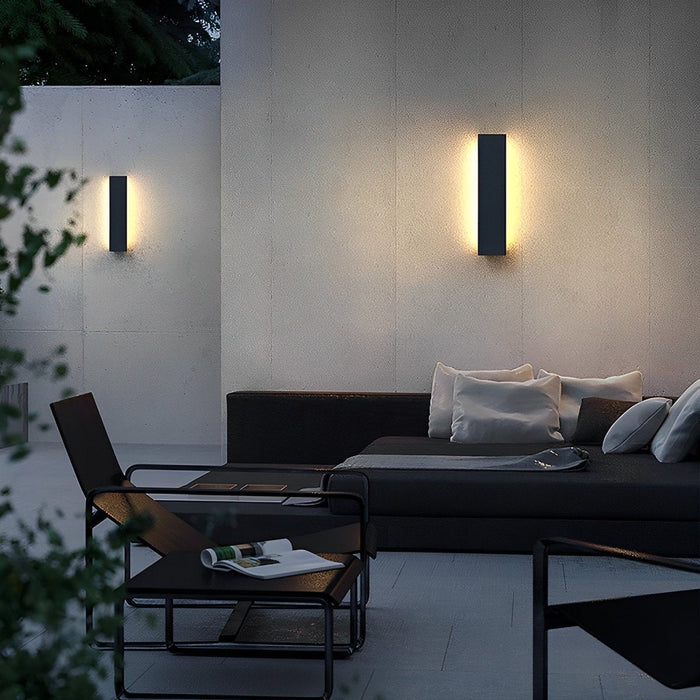 Long Strip Bright LED Wall Light - Outdoor Modern Waterproof - Villa Courtyard Lighting
