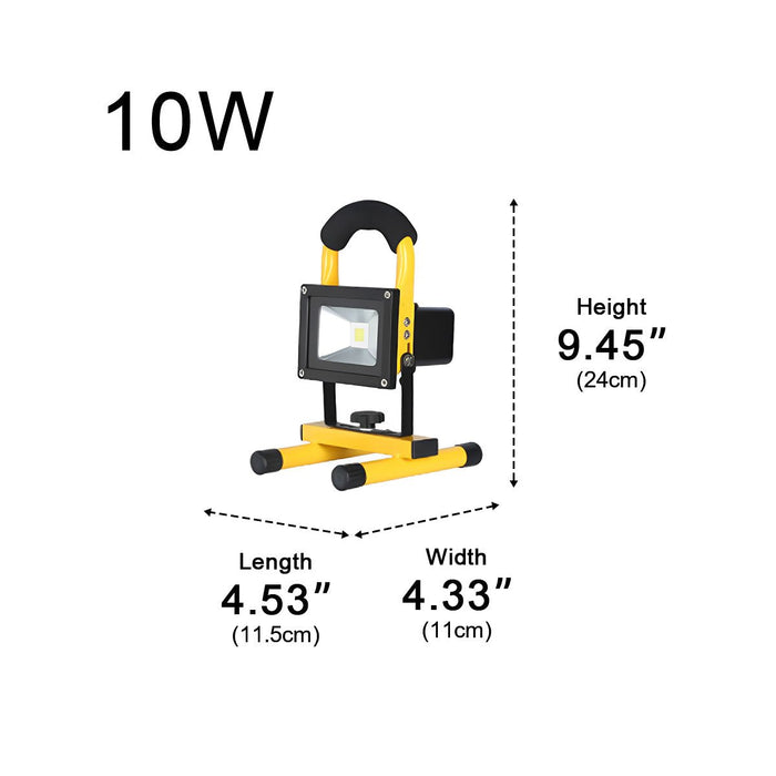 Outdoor Portable Waterproof LED Floodlight Work Light - Heavy-Duty Task Illumination, Adjustable Stand