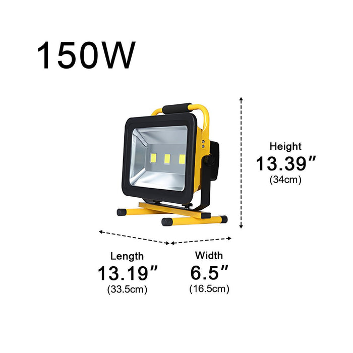 Outdoor Portable Waterproof LED Floodlight Work Light - Heavy-Duty Task Illumination, Adjustable Stand