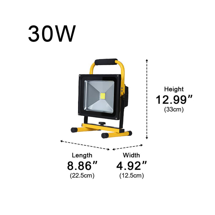 Outdoor Portable Waterproof LED Floodlight Work Light - Heavy-Duty Task Illumination, Adjustable Stand