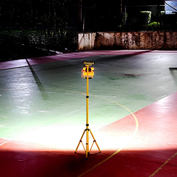 Outdoor Portable Waterproof LED Floodlight Work Light - Heavy-Duty Task Illumination, Adjustable Stand