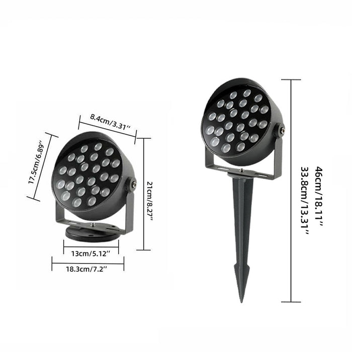 Outdoor Waterproof LED Landscape Spot Light, Uplighting Architectural Accent for Garden/Yard/Patio