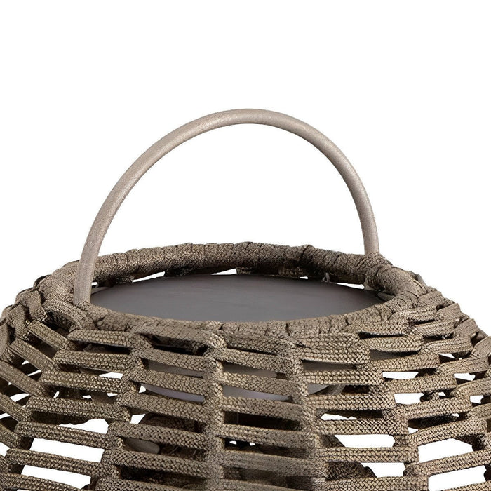 Rattan Lantern Outdoor Pendant Light - Waterproof Hanging Patio Lamp, Courtyard Landscape Lighting