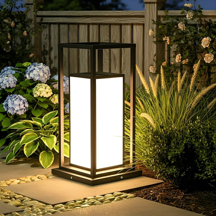 Solar Fence Post Lights - Outdoor LED Deck Lighting, Garden Pathway Lamp, Wireless Security Accent Light
