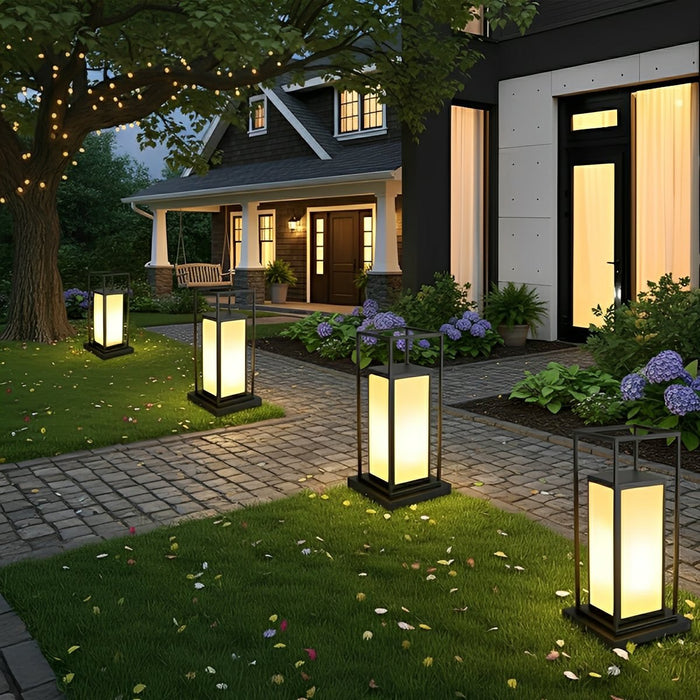 Solar Fence Post Lights - Outdoor LED Deck Lighting, Garden Pathway Lamp, Wireless Security Accent Light