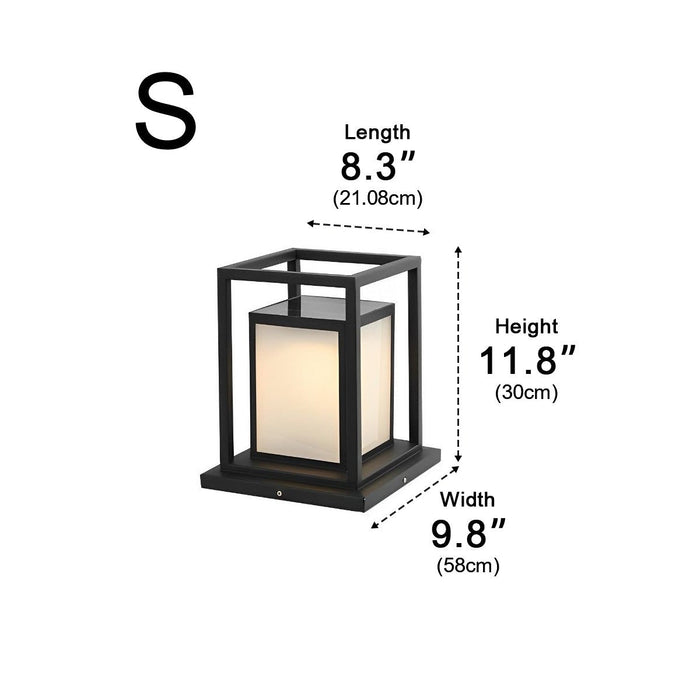 Solar Fence Post Lights - Outdoor LED Deck Lighting, Garden Pathway Lamp, Wireless Security Accent Light