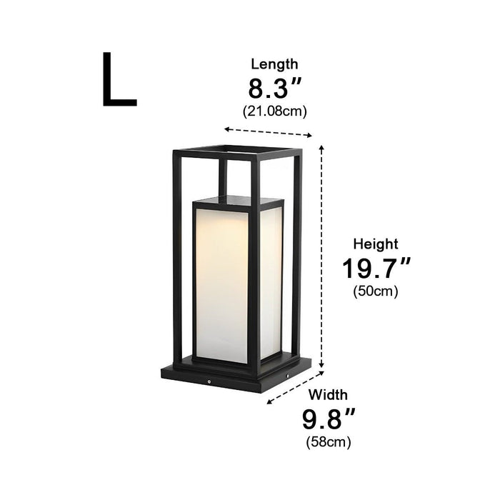 Solar Fence Post Lights - Outdoor LED Deck Lighting, Garden Pathway Lamp, Wireless Security Accent Light