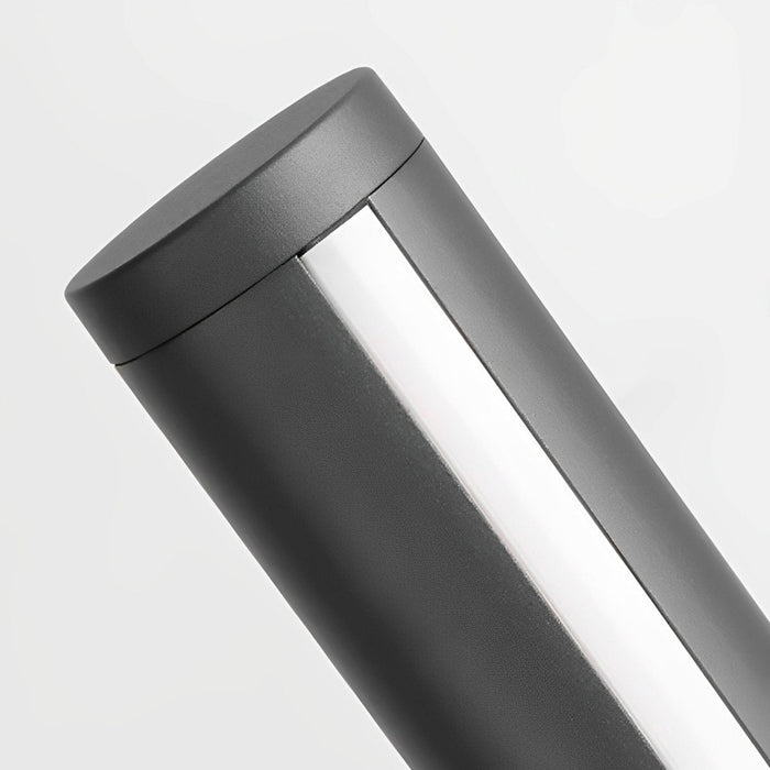 Outdoor Cylindrical Pathway Post Bollard Light - Waterproof LED Landscape Lighting - Garden, Driveway, Courtyard