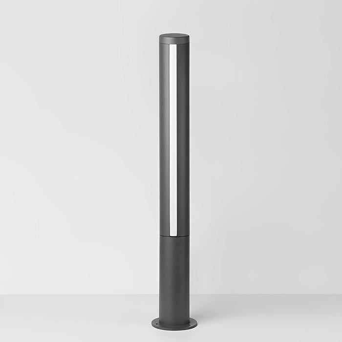 Outdoor Cylindrical Pathway Post Bollard Light - Waterproof LED Landscape Lighting - Garden, Driveway, Courtyard