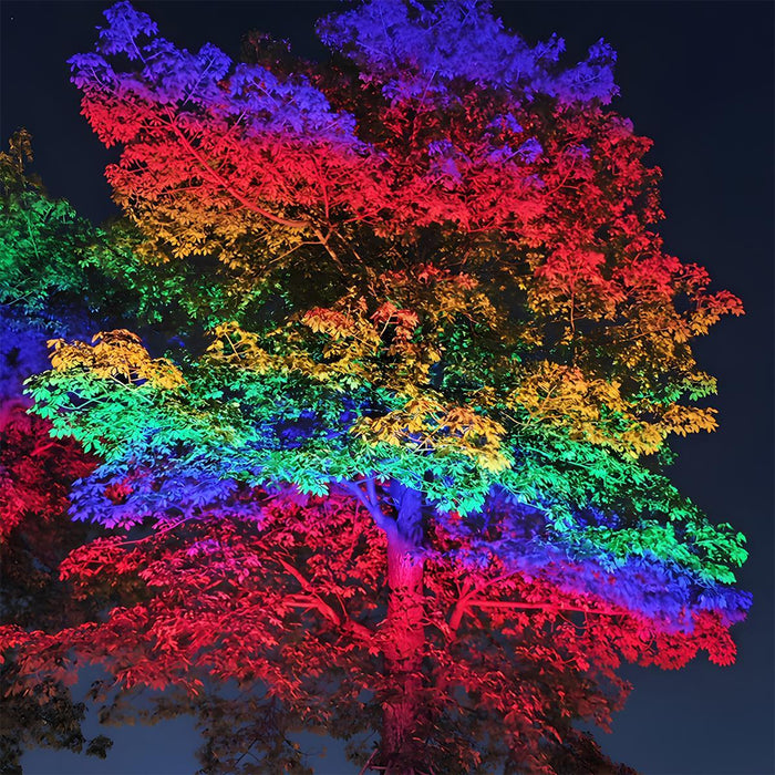 Outdoor Landscape Spot Light - Waterproof RGB LED Tree Lighting, Color Changing Garden Accent Lamp