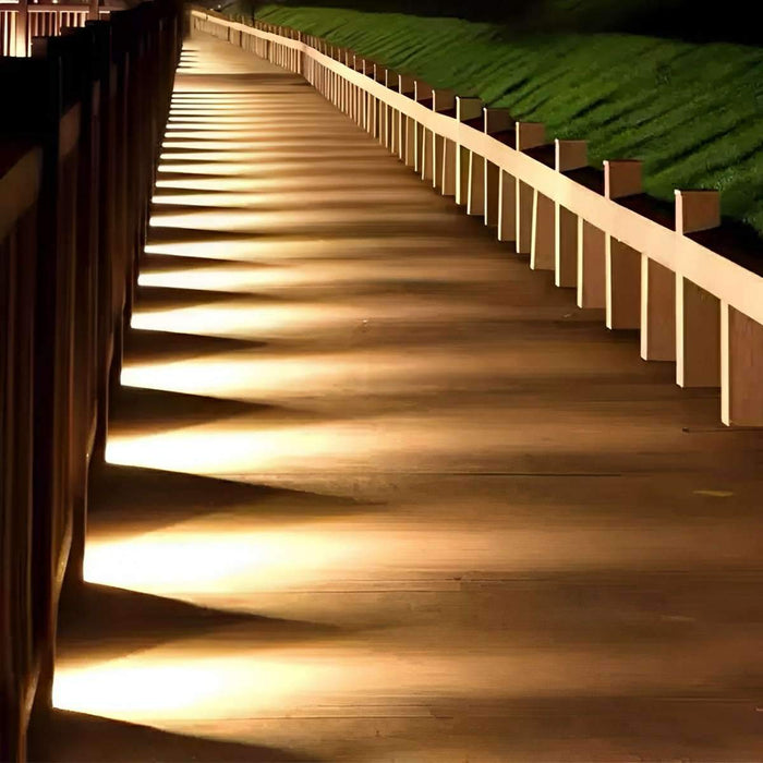 Recessed Stair Corner LED Light - Outdoor Waterproof Wall Mount, Pathway Safety Illumination