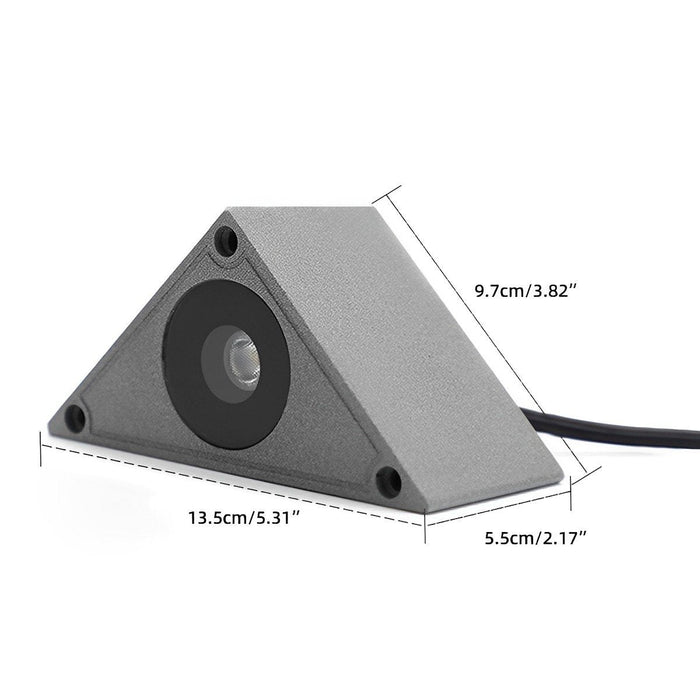 Recessed Stair Corner LED Light - Outdoor Waterproof Wall Mount, Pathway Safety Illumination