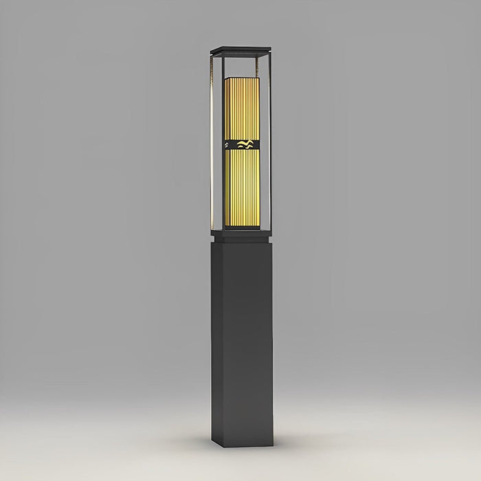 Outdoor Retro Lawn Light - Solar Powered, Waterproof - Landscape Decorative Pillar Lamp, Garden Pathway Lighting