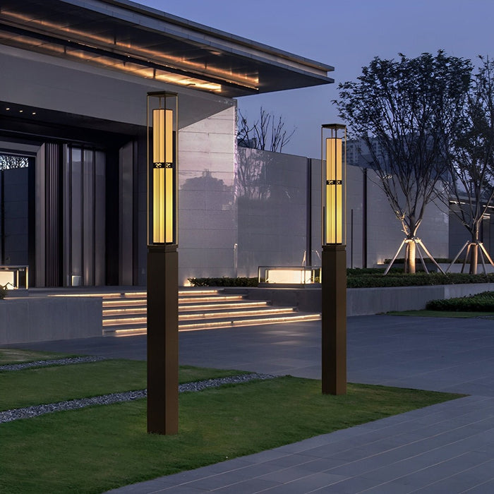 Outdoor Retro Lawn Light - Solar Powered, Waterproof - Landscape Decorative Pillar Lamp, Garden Pathway Lighting