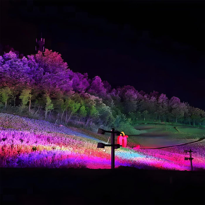 Outdoor RGB LED Spot Light Landscape Tree Lighting - Waterproof, Color Changing, Adjustable Beam
