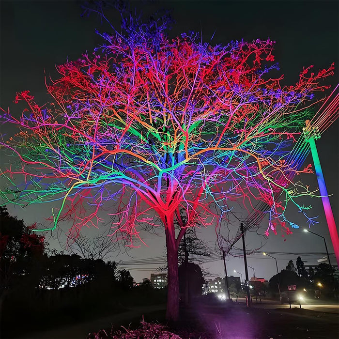 Outdoor RGB LED Spot Light Landscape Tree Lighting - Waterproof, Color Changing, Adjustable Beam