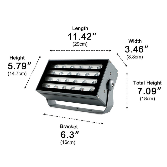 RGB LED Spot Light - Outdoor Waterproof Tree Lighting, Landscape Lamp for Garden / Yard