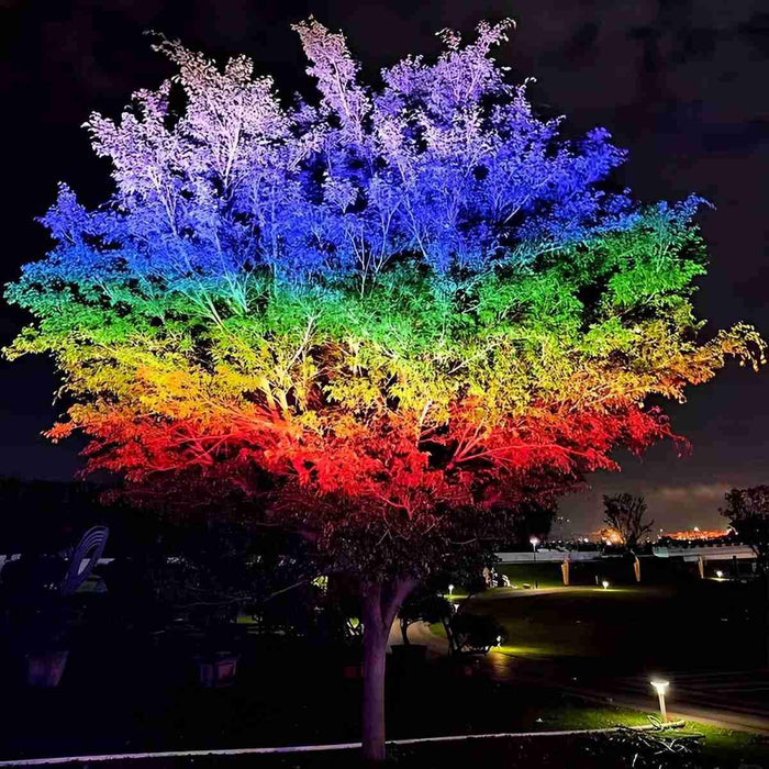RGB LED Spot Light - Outdoor Waterproof Tree Lighting, Landscape Lamp for Garden / Yard