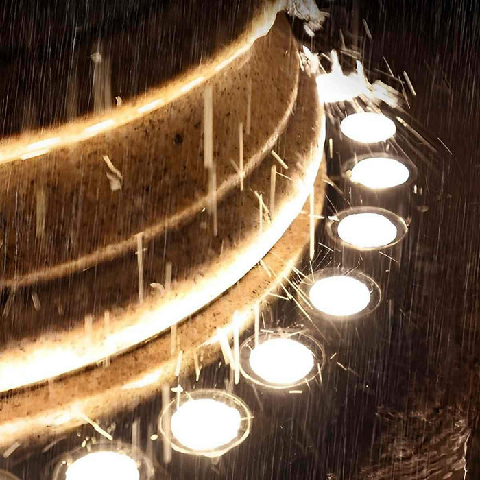Ring Round LED Column Light - Outdoor Waterproof Spot Lighting for Pathways, Gardens