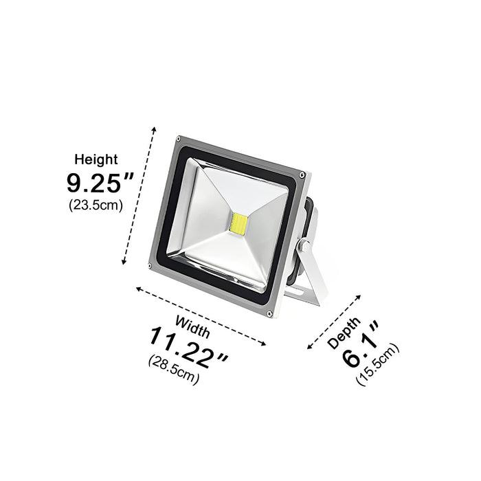 Industrial LED Wall Floodlight - Outdoor Waterproof, Super Bright - Die-Cast Aluminum, Tempered Glass