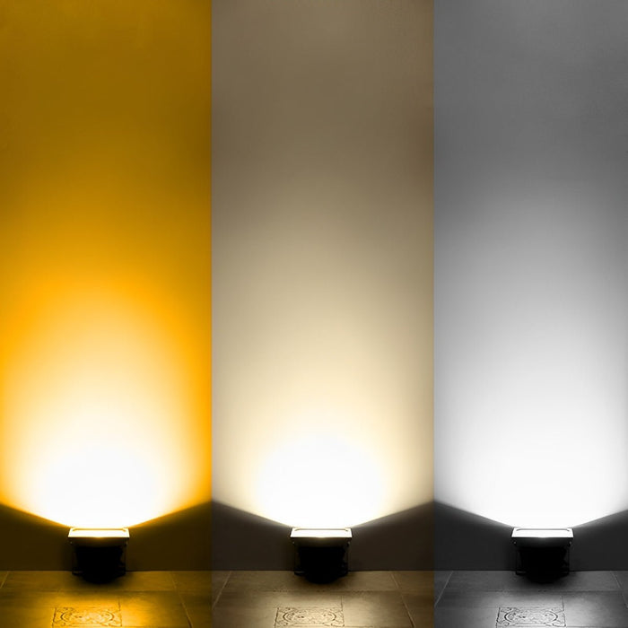 Industrial LED Wall Floodlight - Outdoor Waterproof, Super Bright - Die-Cast Aluminum, Tempered Glass