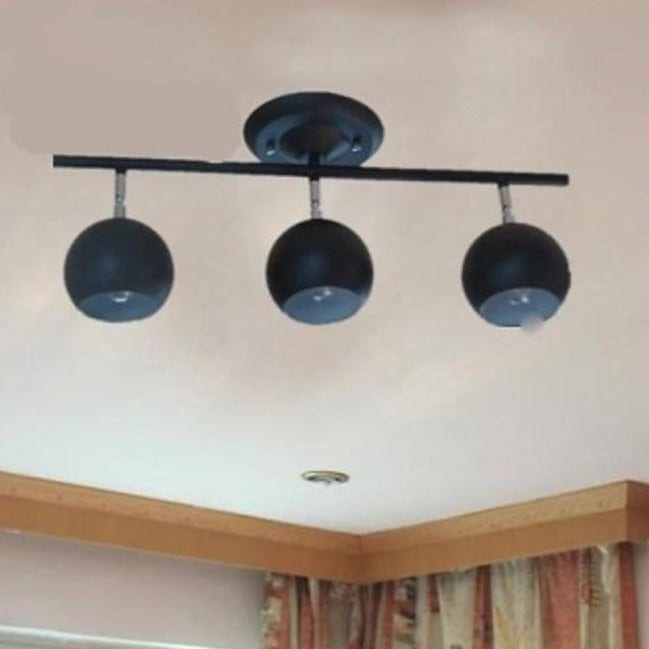 3-light Bowled Metal Flush Mount Downlight Ceiling Light