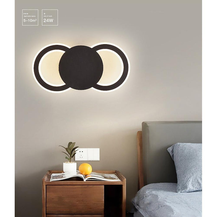 2 Light Flush Mount Black Ceiling Light Unique Light